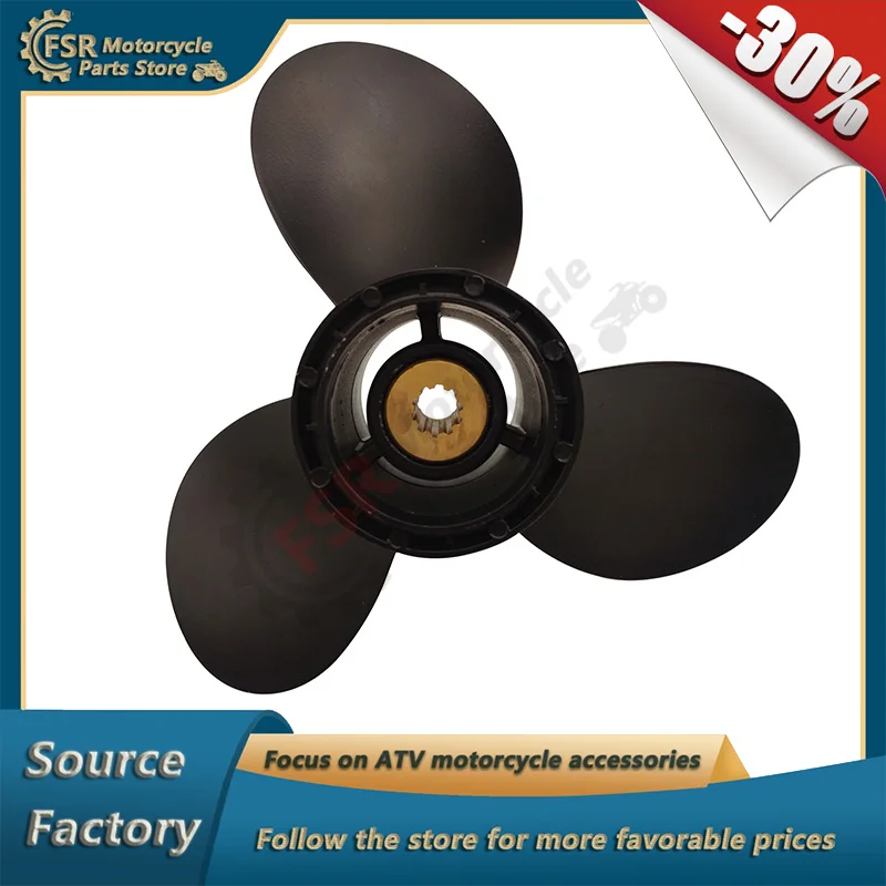 

9.25x12 Aluminum Boat Propeller OEM 58100-89L50-019 Fit For Suzuki Boat Motor 8-20HP 10 Spline RH Jetski Parts