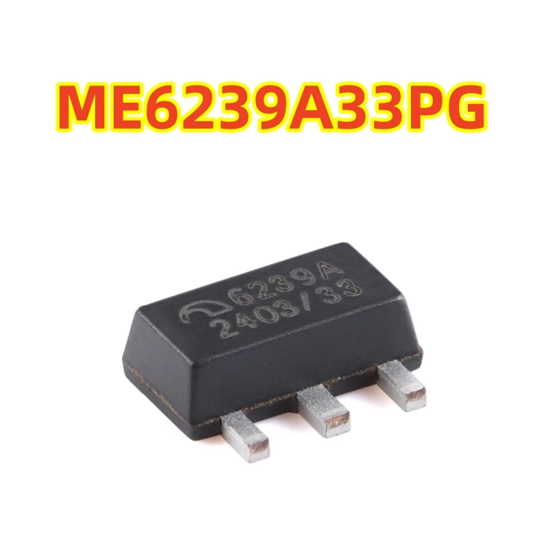 Original ME6239A33PG SOT-89-3 3.3V 250mA 1.5uA Low Power Linear Regulator 100% brand new chip