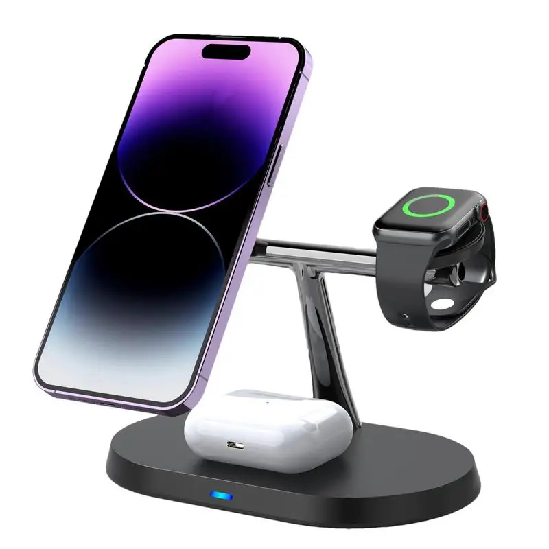 

Adjustable Angle Charger Dock Phone Holder Fast Safe Charging Portable Wireless Charger Multi-Functional Charging Station