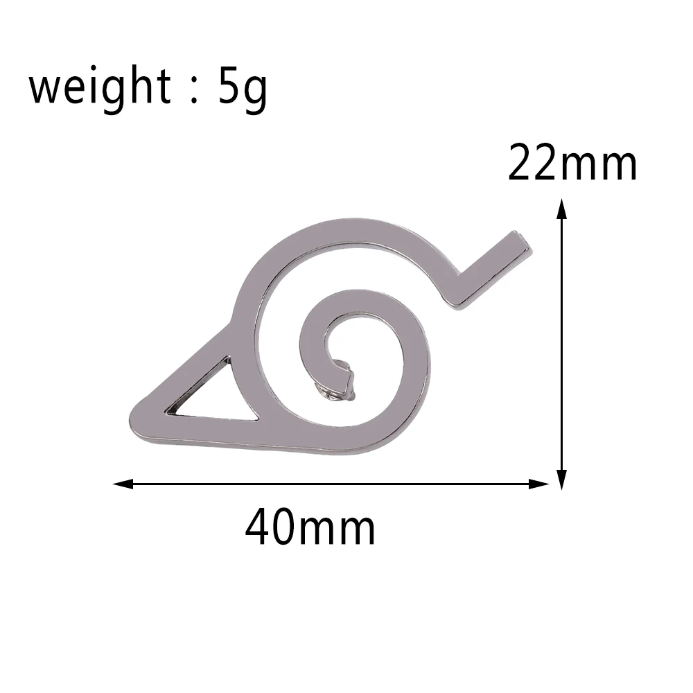 Naruto Akatsuki Brosche Anstecknadel Konoha Dorf Ninja Uzumaki Uchiha Sharingan Shuriken Dart Rote Wolke Abzeichen Anime Cosplay Requisiten