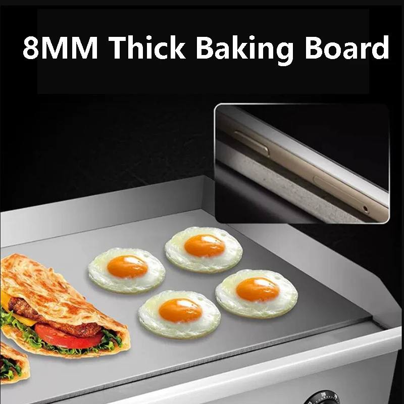 BS-820 Pancake Machine Hand Pancake Machine Grill elettrico Commercial Teppanyaki Stall Equipment Baking Cold Noodle Machine 220V