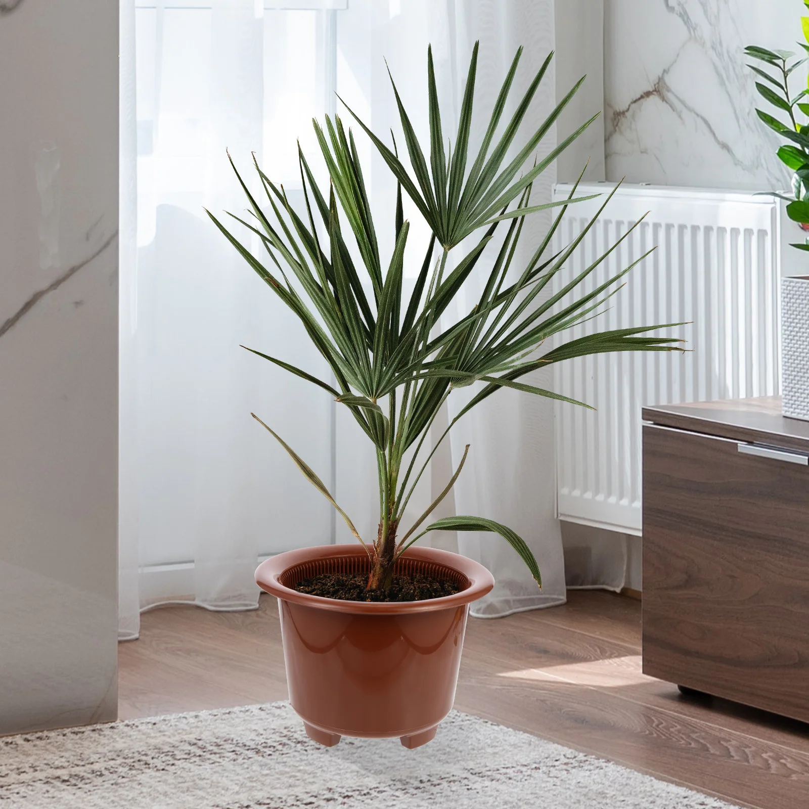 

1 set Double Layer Flower Pot Plastic Planting Pots For Indoor Outdoor Garden Nursery Accessories Multipurpose Gardening