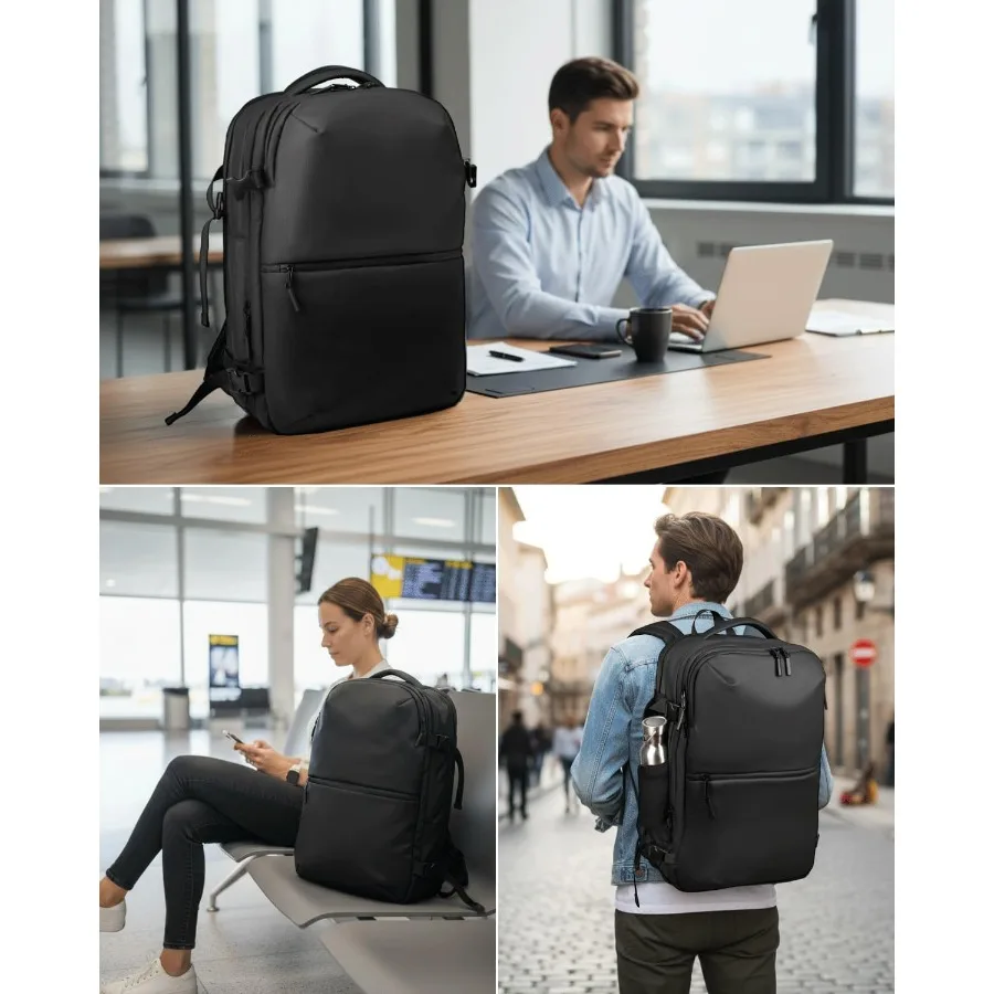 حقيبة ظهر للسفر مضغوطة للتنقل قابلة للإزالة من Zurlig مع حقيبة توفير مساحة قابلة للفصل ومضخة TSA-friendly Carry-On Vacuum Casu #6