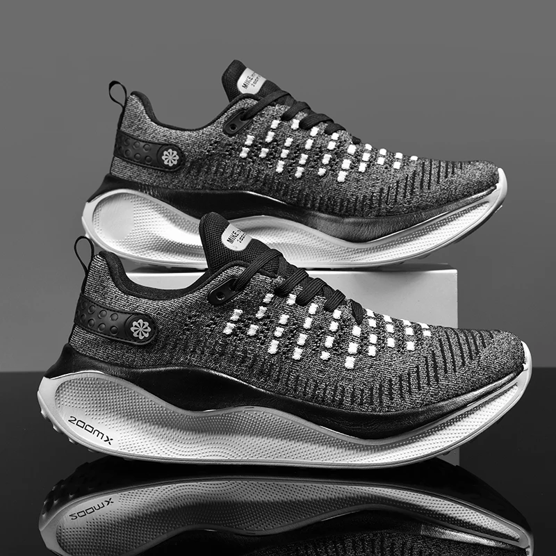 Marathon Sports Running Shoes Men Breathable Lightweight Sneakers Comfortable Athletic Nonskid Leisure Outdoor Sneakers for Men