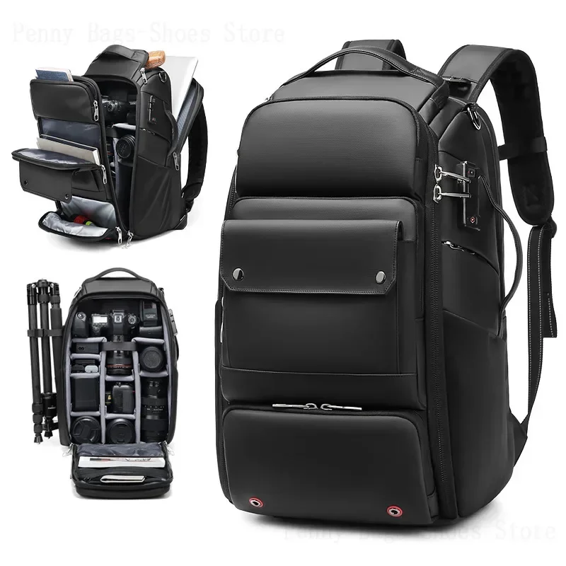 2024 New Photography Canon Nikon Sony Fuji Mirrorless Backpack Drone Waterproof Lens Bag Computer All-in-One Camera Bag