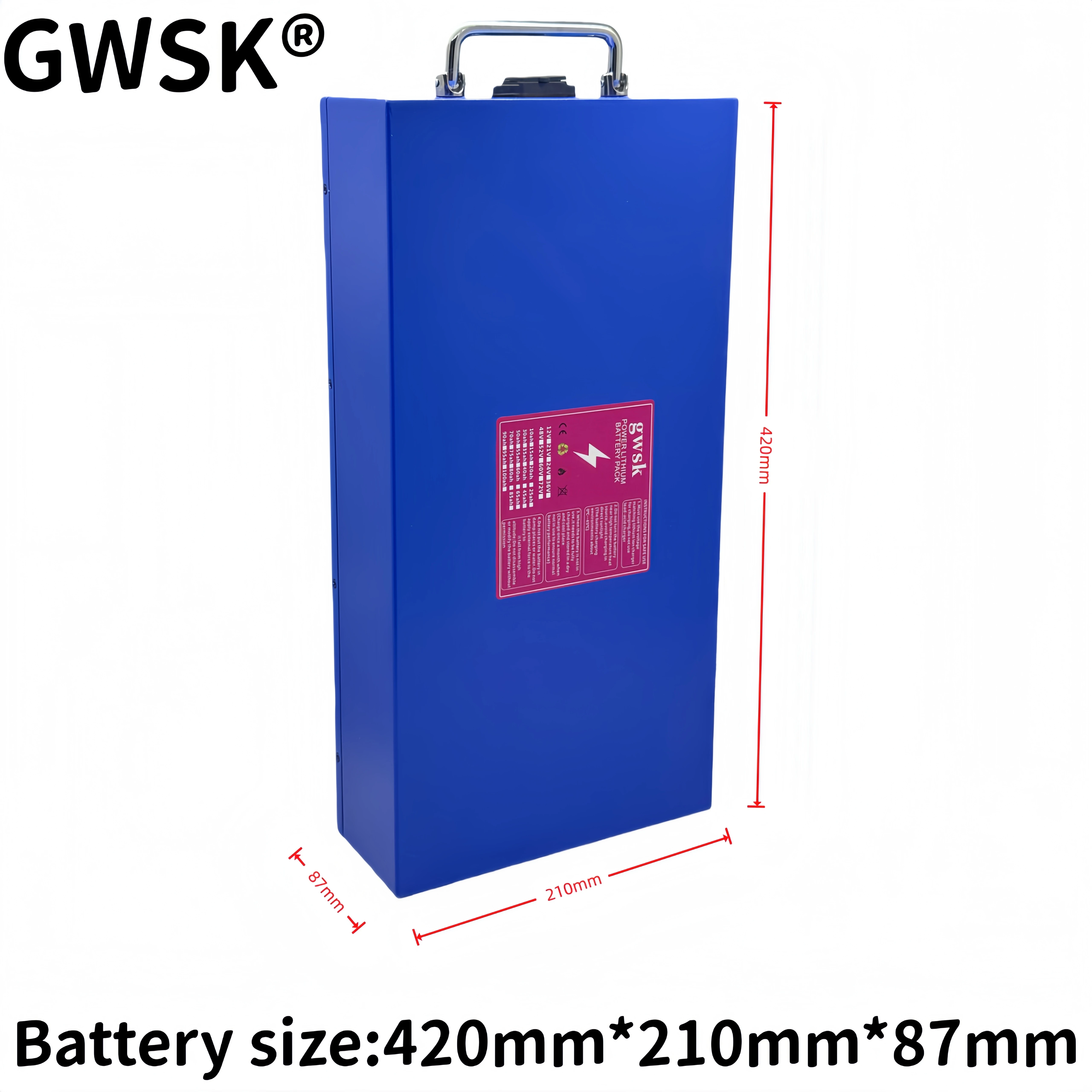 بطارية ليثيوم أيون 72V60V48V21700 مع نظام BMS مدمج. منتج جديد، علامة تجارية جديدة 100% بسعة كاملة #5