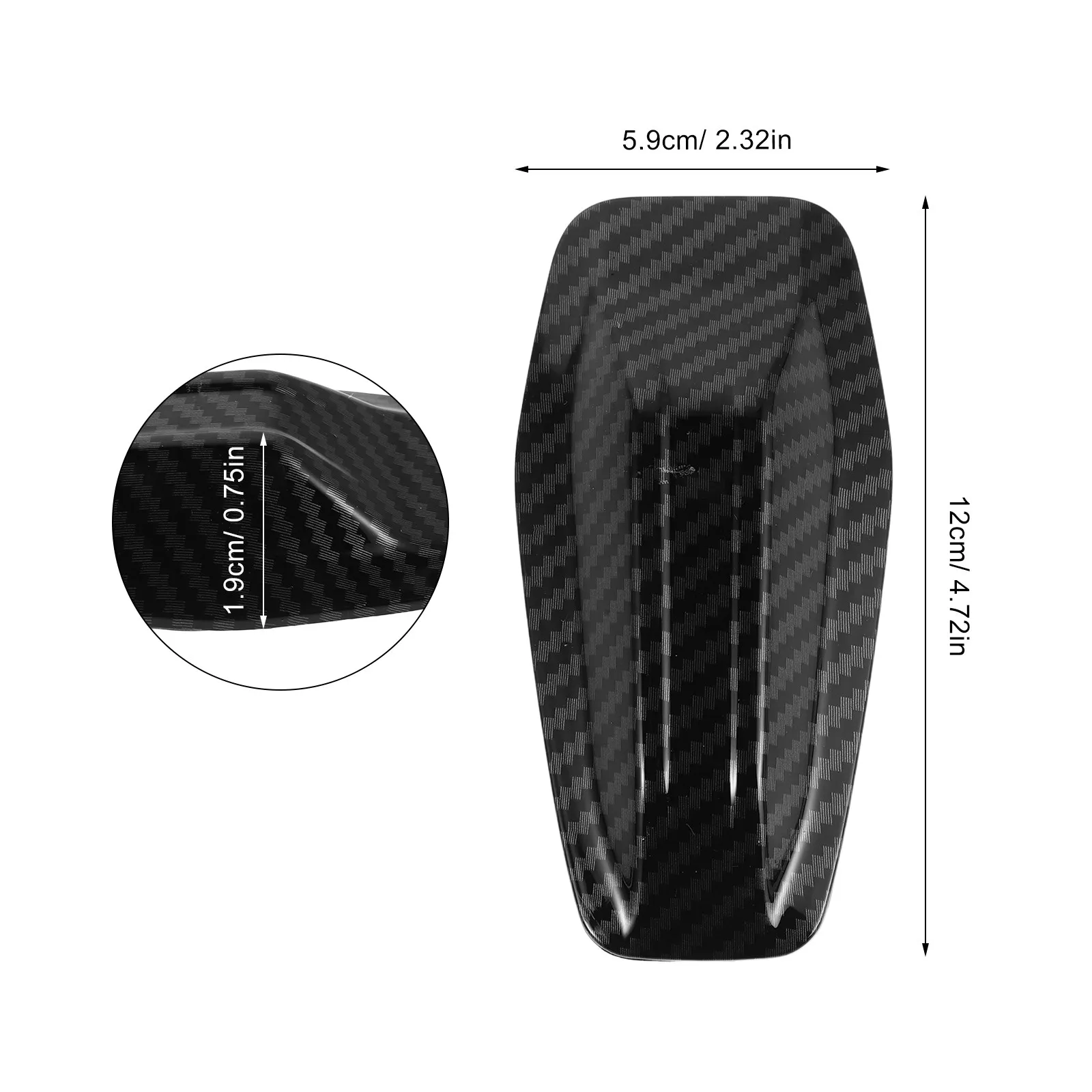 6Pcs Shark Fin Car Roof Antenna Cover Universal Car Top Spoiler Decorative Vehicle Antenna Base Trim Auto Exterior Accessory