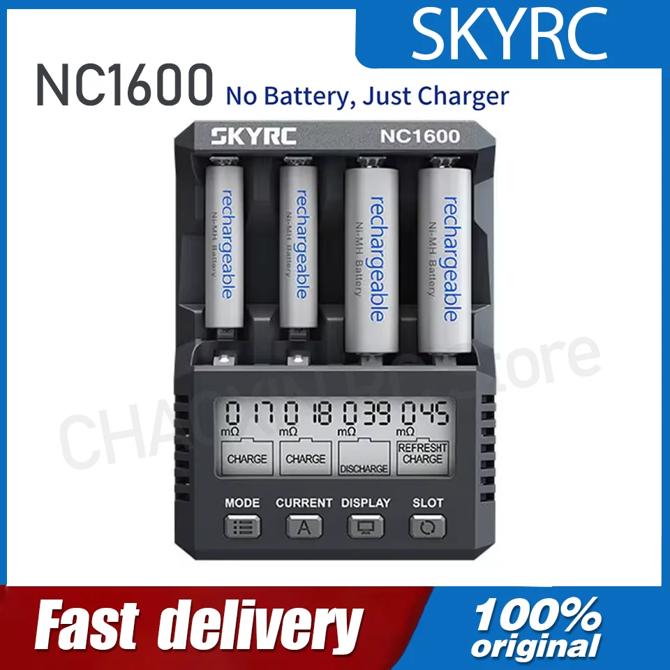

SKYRC NC1600 Battery Charger AA/AAA NiMH NiCr Battery Charger with Analyzer Portable Utility Charger