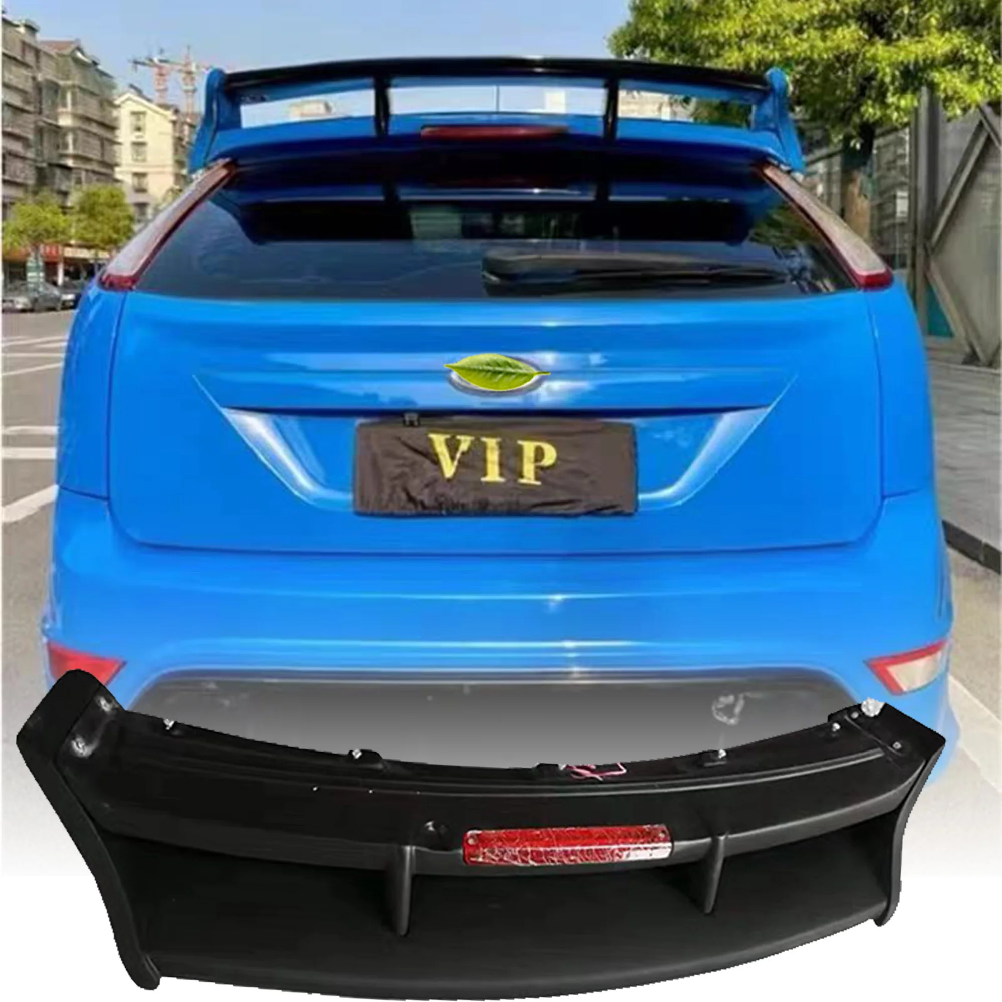For Ford Focus 2007-2011 Real Carbon Fiber Exterior Rear Spoiler Tail Trunk Boot Wing Decoration Car Styling For Focus RS