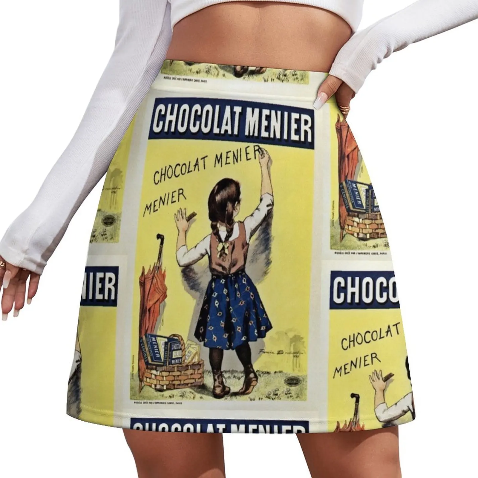 

Famous french chocolate ad, Chocolat Menier Mini Skirt Summer dress Kawaii Mini Skirt