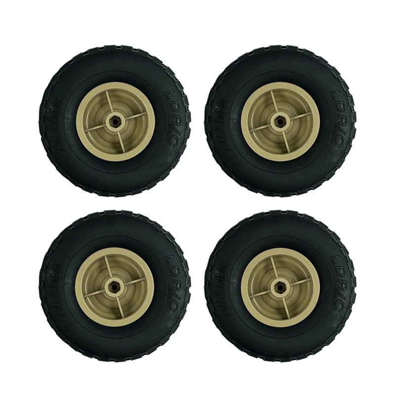 8ชิ้น LD-P06ยางยางล้อสำหรับ ldrc LD-P06 LD P06 Unimog 1/12รถบังคับวิทยุอุปกรณ์ชิ้นส่วนอะไหล่รถยนต์สีเหลือง