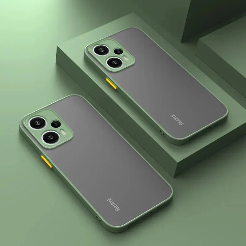Hybrid-harte PC-Hülle für Xiaomi Redmi Note 13 12 Turbo 11 11S 10 10S 9 9S Pro 10A 10C 9A 9C Armor Matte Silikon Soft Cover – Detail 8
