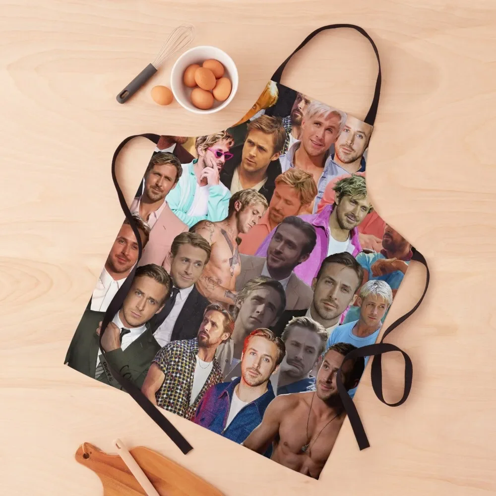 

Ryan Gosling Photo Collage Apron Kitchen Supplies kitchen item Apron