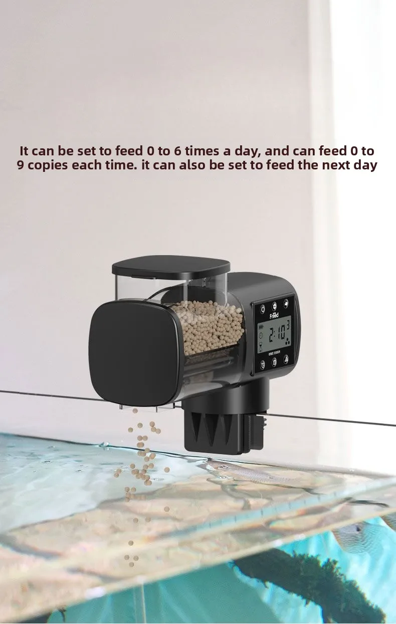 automatic timing fish feeder for Aquarium，250ML/500ML Capacity Auto Fish Feeders Easy to Set Up with AA battery