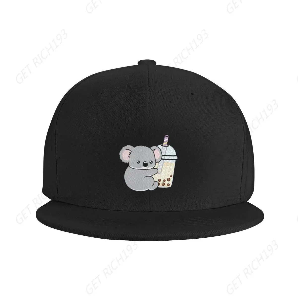 Little Koala Loves Boba Baseball Cap Custom Cap Snapback Cap Trucker Hat Caps Ladies Hat Men One Size