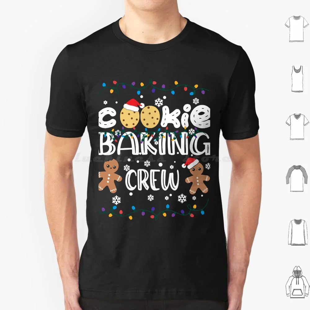 Christmas Lights Christmas Cookie Baking Crew T Shirt 6xl Cotton Cool Tee Cookie Baking Crew Bake Baker Bakery Baking Christmas