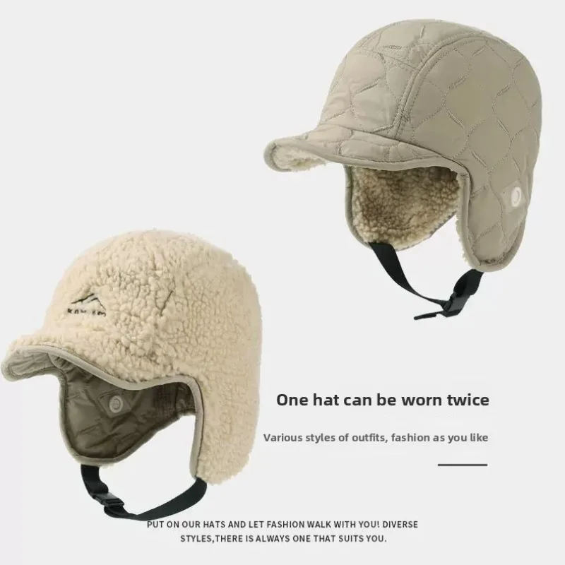الشتاء خوذة بطانة قبعة حماية الأذن صوف الضأن الحراري بالاكلافا دراجة كهربائية ركوب الرياضة في الهواء الطلق يندبروف قناع للتزلج النساء #4