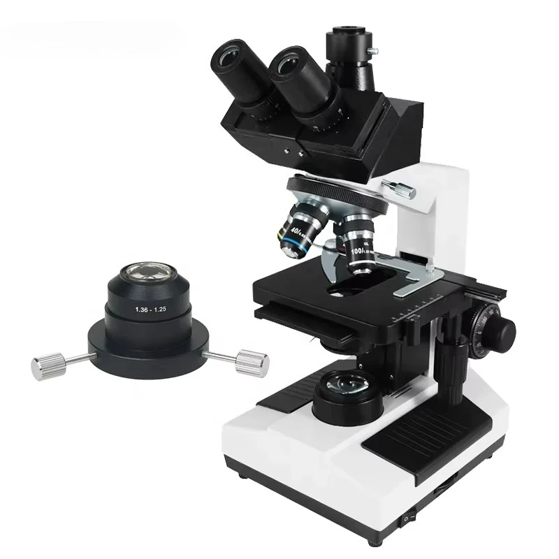 A10.1007 40-1000x Trinocular Live Blood Analysis Dark Field Microscope