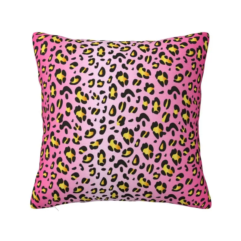 Modern Colofrul Rainbow Leopard Pattern Cushion Cover 60*60 cm Polyester Throw Pillow Case Home Decor Sofa Chair Pillowslip