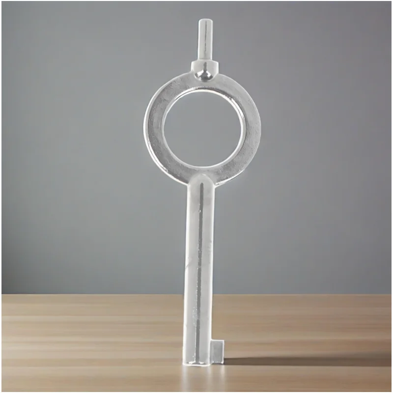 

1Pcs 4.7*1.7cm Universal Flat Key Zinc Alloy Blank Special Key American Style Handcuff Lock Key Keychain