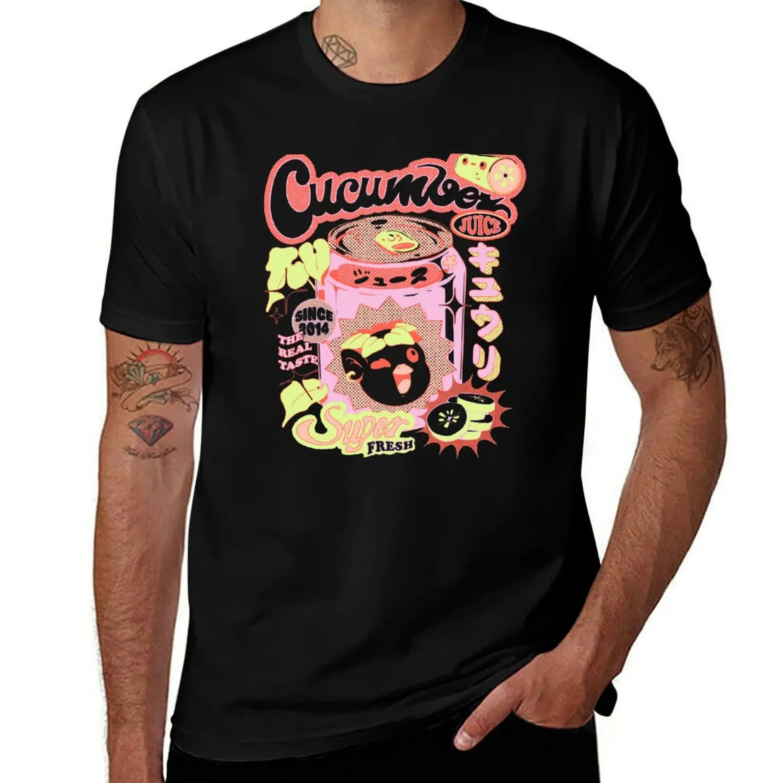Футболка Cucumber Juice Plus Size, универсальная футболка больших размеров