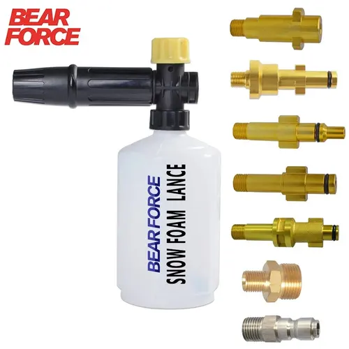 Lanza de espuma para nieve para lavado de espuma de coche, boquilla de espuma, cañón de espuma, generador de espuma para Daewoo Hammer Karcher Huter Makita, lavadora de alta presión