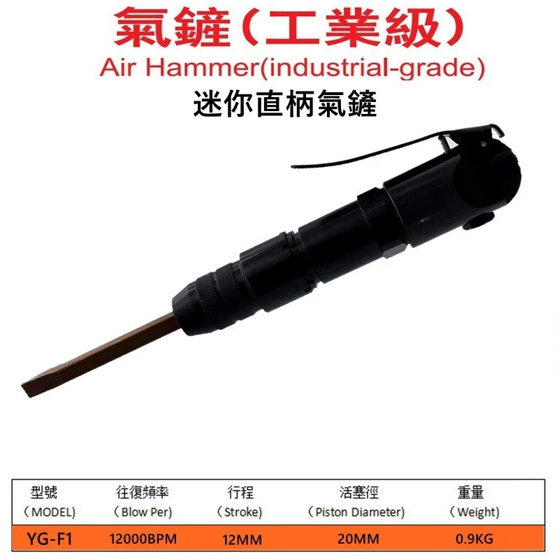 Industrial Straight Type Air Chisel Pneumatic Shovel Air Hammer Scaler for Weld Slag Rust Removal