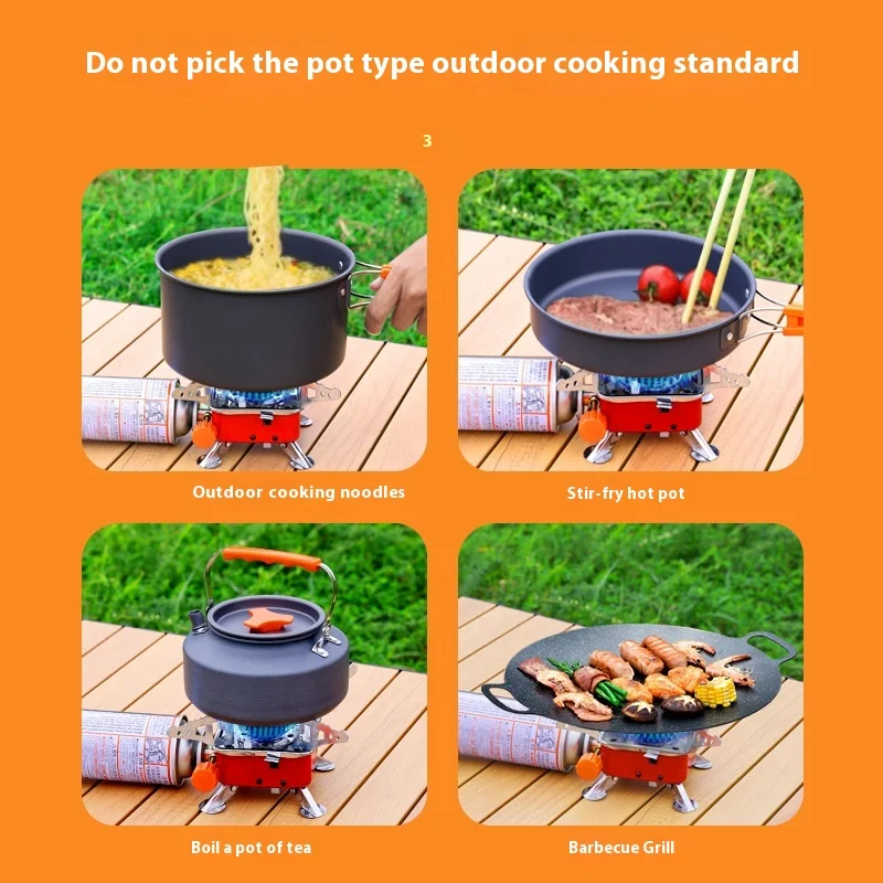 Wholesale Outdoor Portable Mini Cassette Gas Stove Metal Foldable Automatic Butane Fuel for Travel & Camping