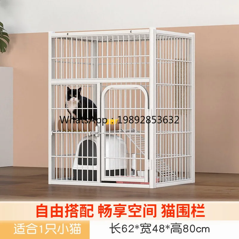 LYY Large Square Tube Cat Cage Cat House Cat Shelter Villa Breeding Cage for Kittens and Adult Cats Universal for Cats