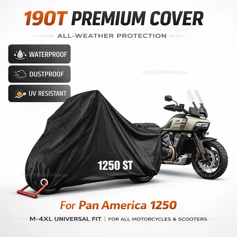 

For Pan America 1250 Special RA1250 2021 2022 2023 190T Motorcycle Cover Waterproof Dustproof UV Protection All Season