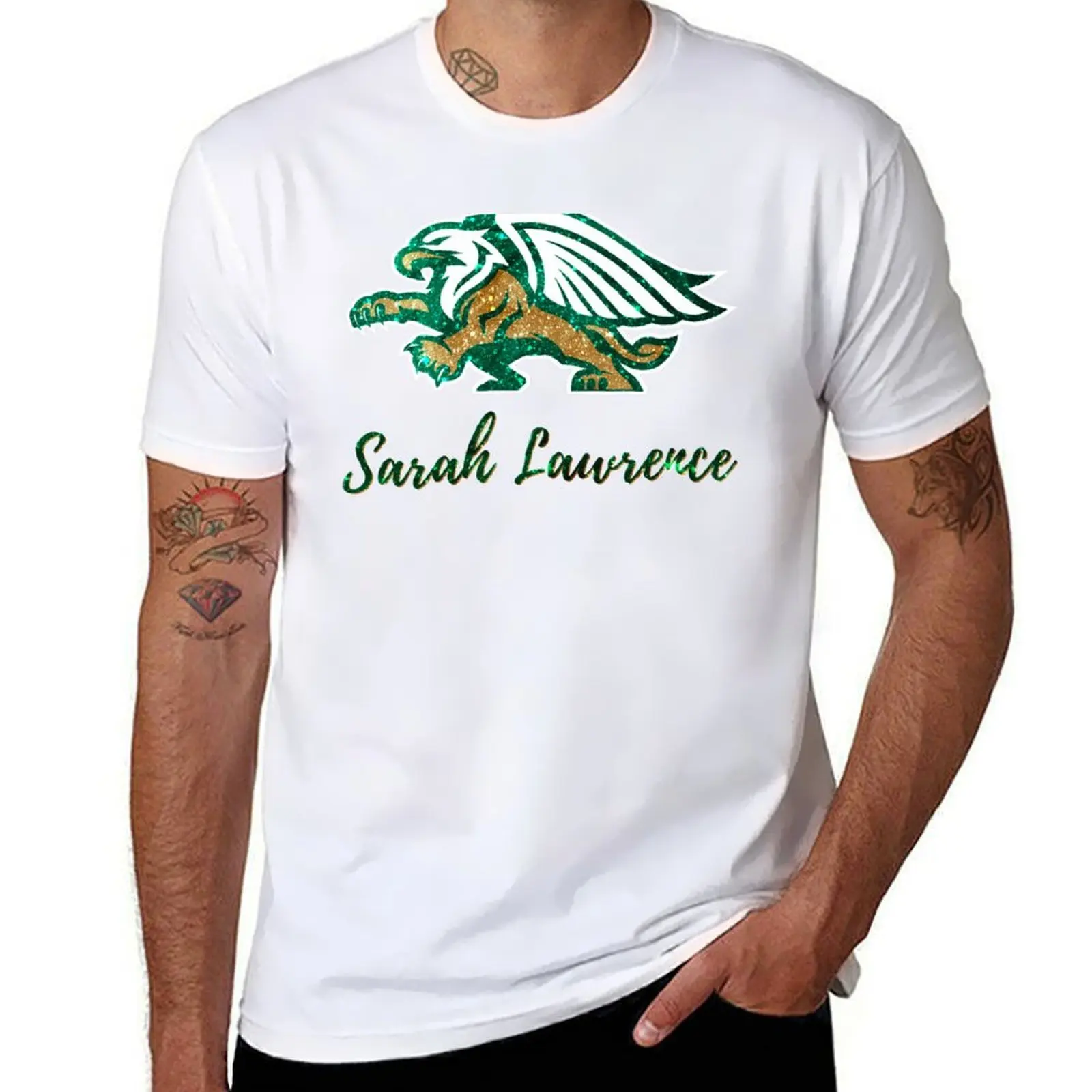

Glitter Sarah Lawrence College (2) T-Shirt man t shirts cotton t shirt for man 100 percent cotton T-Shirt
