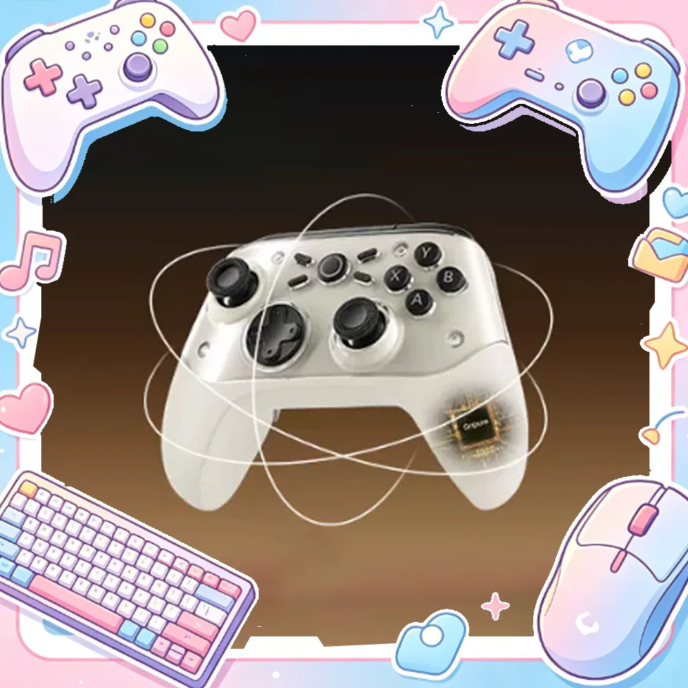 New Gripure HaptiX-1 8K Game Controller Capacitive Joystick Asymmetric Motor Kailh Micro Motion Bluetooth Gamepad for Switch/NS