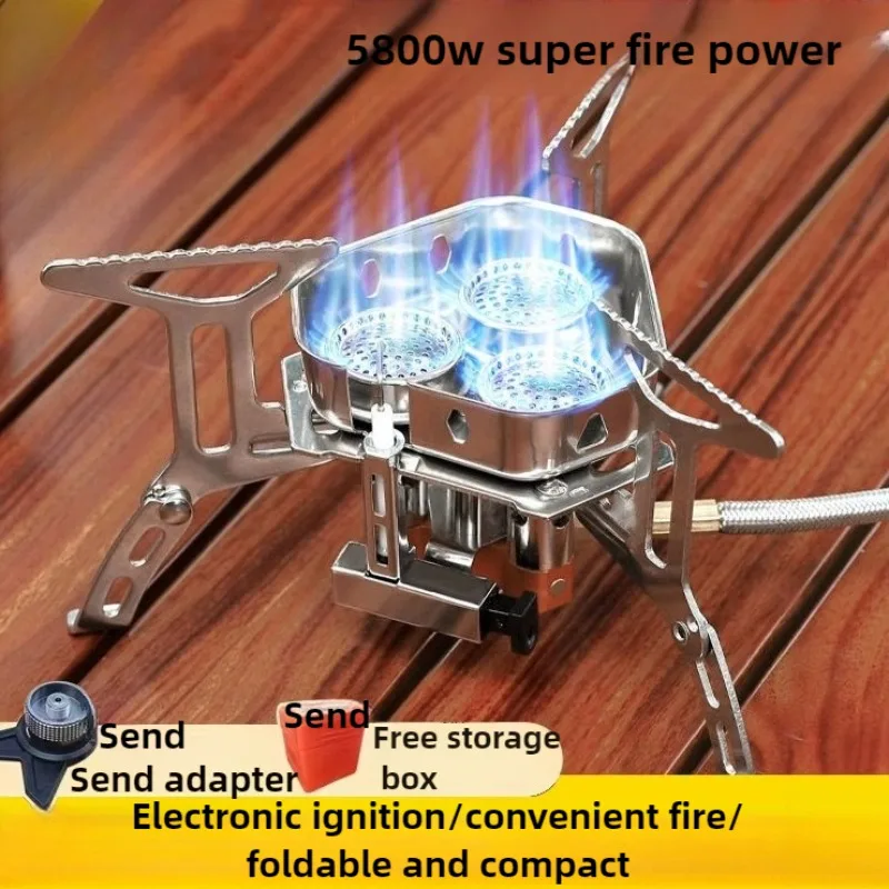 

Outdoor Portable Folding Stove Beach Family Survival Barbecue Multifunctional Gas Stove Tourist Nature Hike Camping Hiking