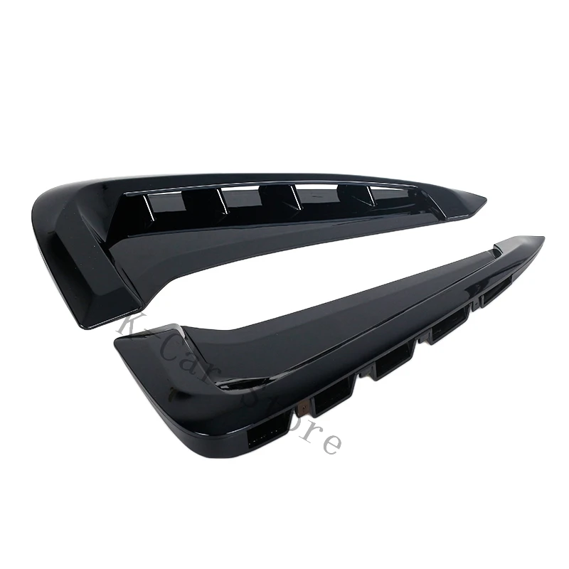 Alerón lateral de ABS para coche, rejilla de flujo de aire, Ventilación de admisión, cromado negro embellecedor de fibra de carbono, para BMW X5 F15 2014 2015 2016 2017 2018