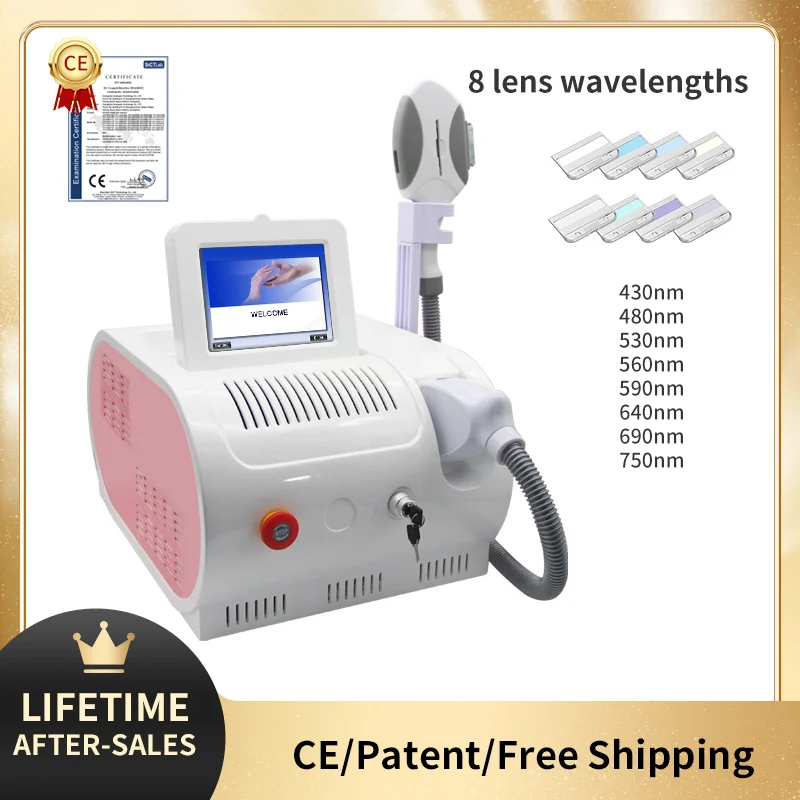 OPT E-light Painless Hair Removal Machine Intense Pulse Light Therapy for Wrinkle and Pigmentation Treatment Skin Rejuvenation