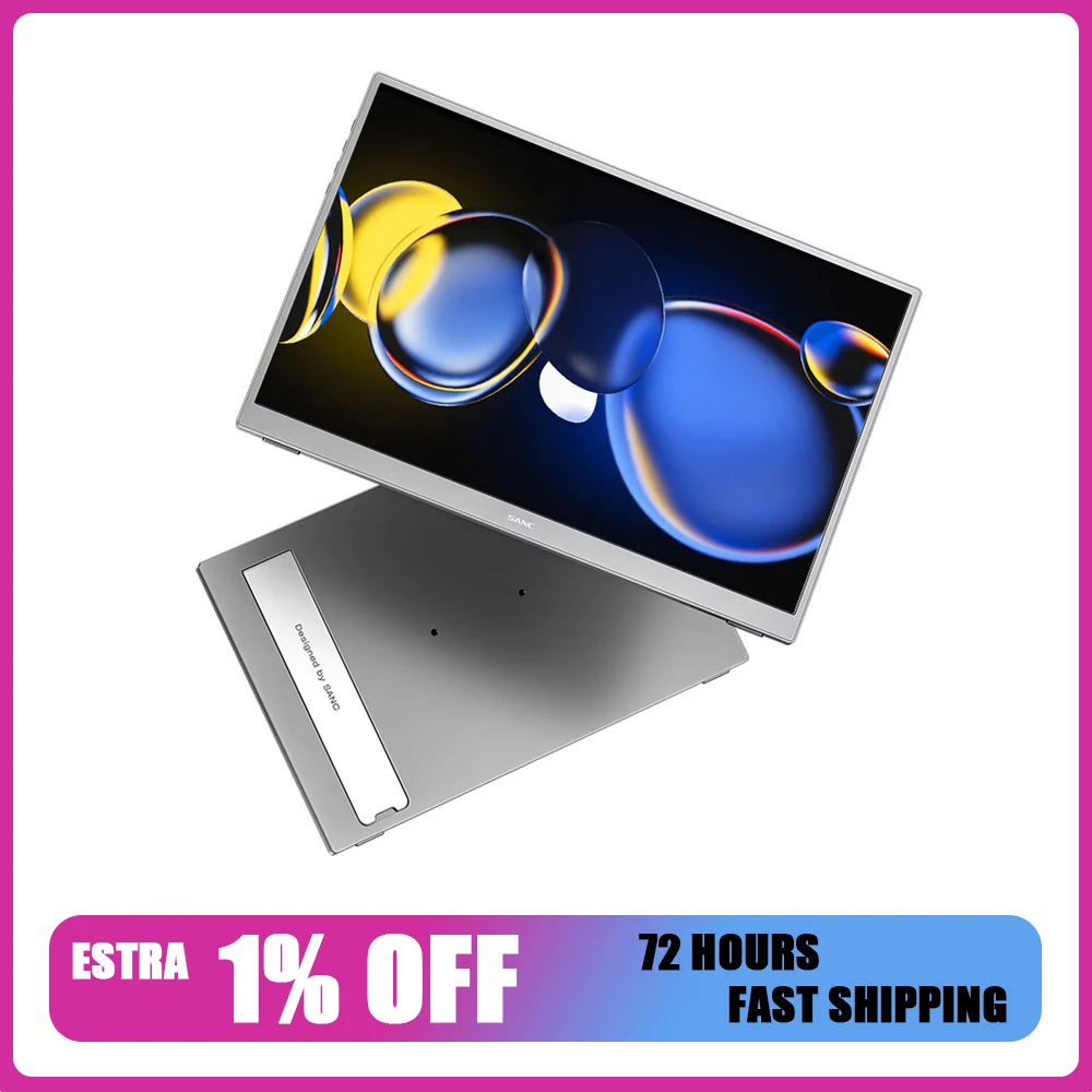 SANC D1 15.6 Inch Portable Monitor Full HD 1080P 60HZ IPS USB Type C Display for Laptop/PS4/PS5/Phone/Switch
