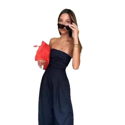 المرأة العصرية حللا مثير ملفوفة السراويل بذلة طويلة Conjuntos دي Pantalones