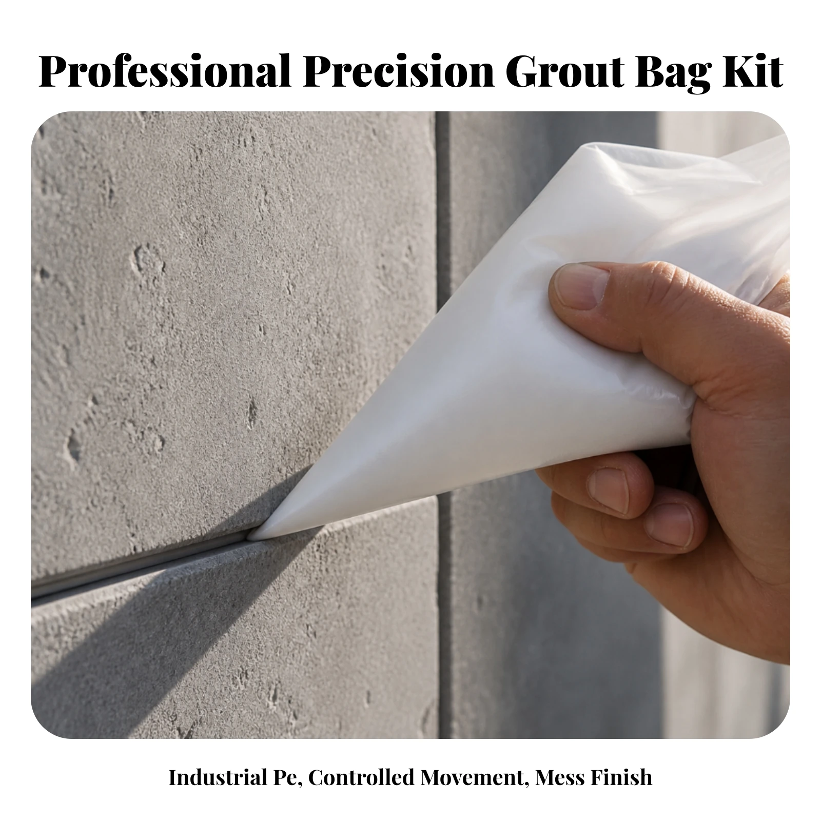 100 Pieces Grout-Filling Bag Disposable Grout Bag with Tapered Tip Customizable Dispensing Control Comfortable Grip for Tilers