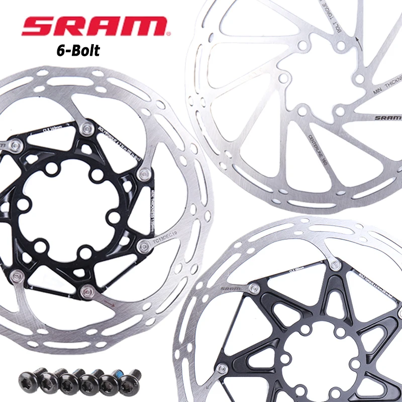 SRAM CenterLine Disc Brake Rotor 6 BOLTS 200mm 180mm 160mm 140mm Center Line Discs Rotors