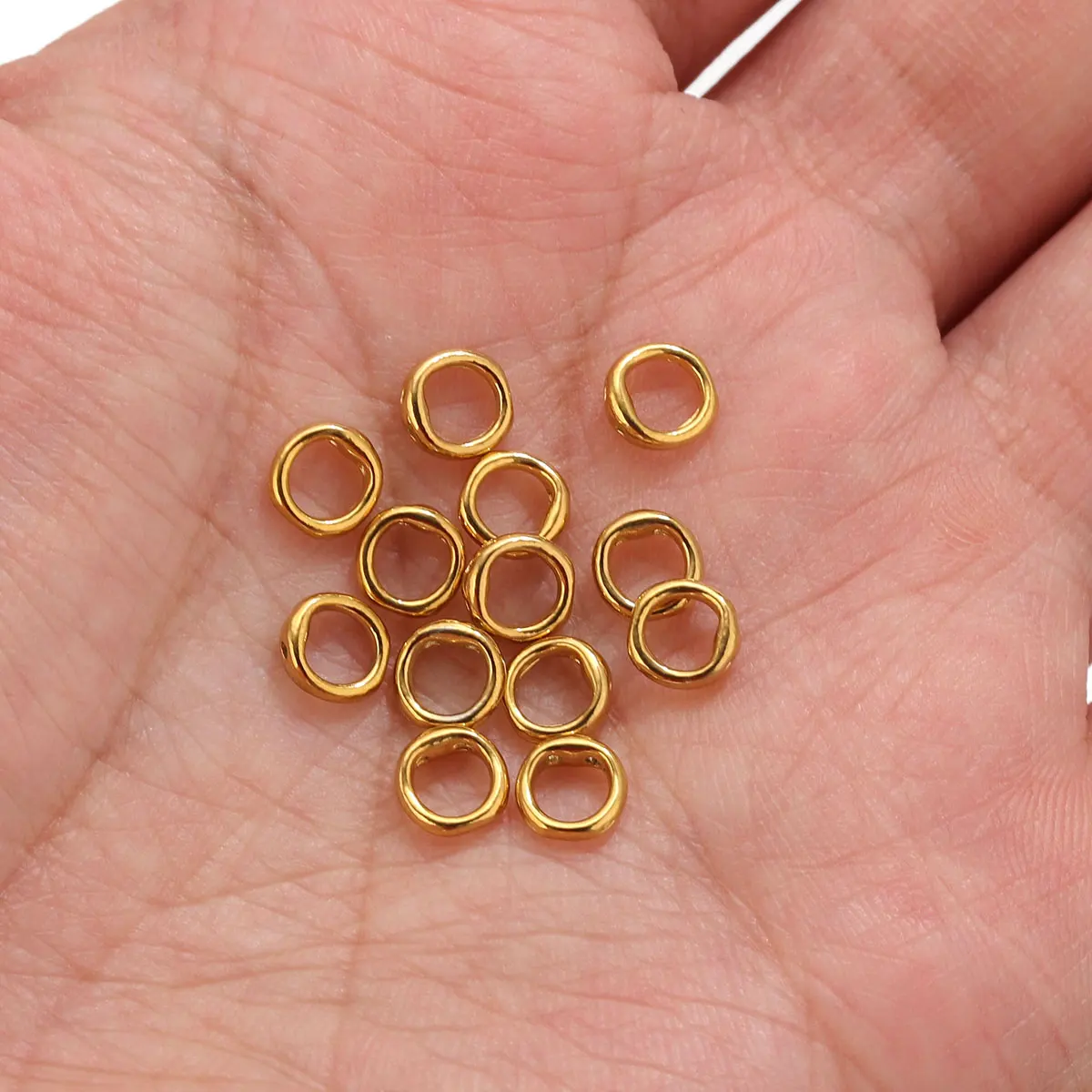 20pcs Stainless Steel Clasps End Connectors Hooks for Beading Supplies DIY Pearl Bracelet Necklace Jewelry Making Accessories