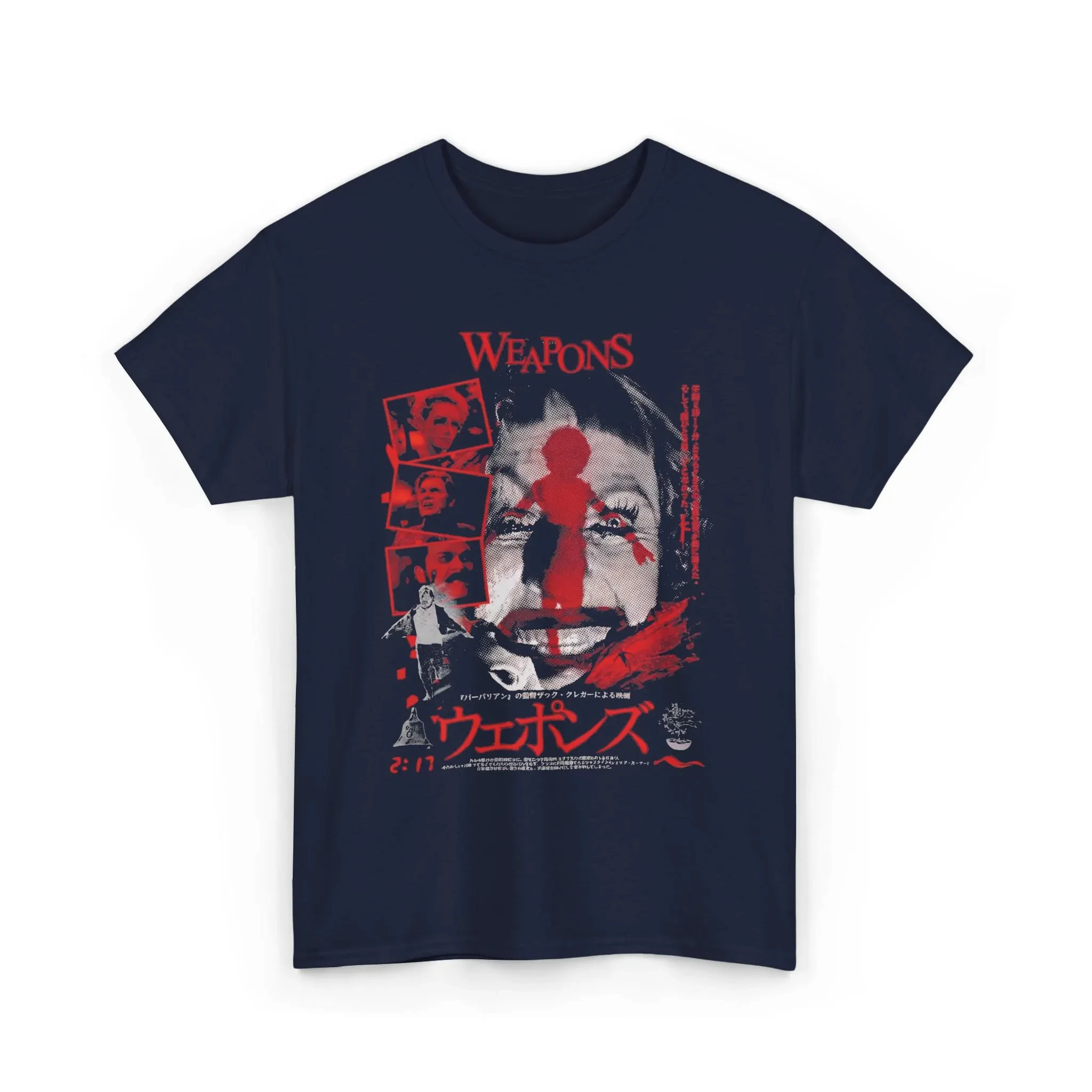 Retro Weapon Movie T-shirt, Zack Krieger Movie, Horror Cult Print Pattern Women's T-shirt for Daily Street Wear