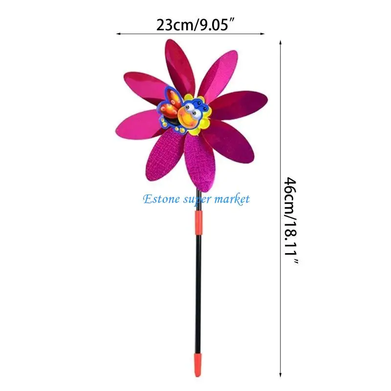 090B Błystki obrotowe odstraszają ptaki i szkodniki Ozdoby ogrodowe Zabawki dla dzieci do zabawy na świeżym powietrzu