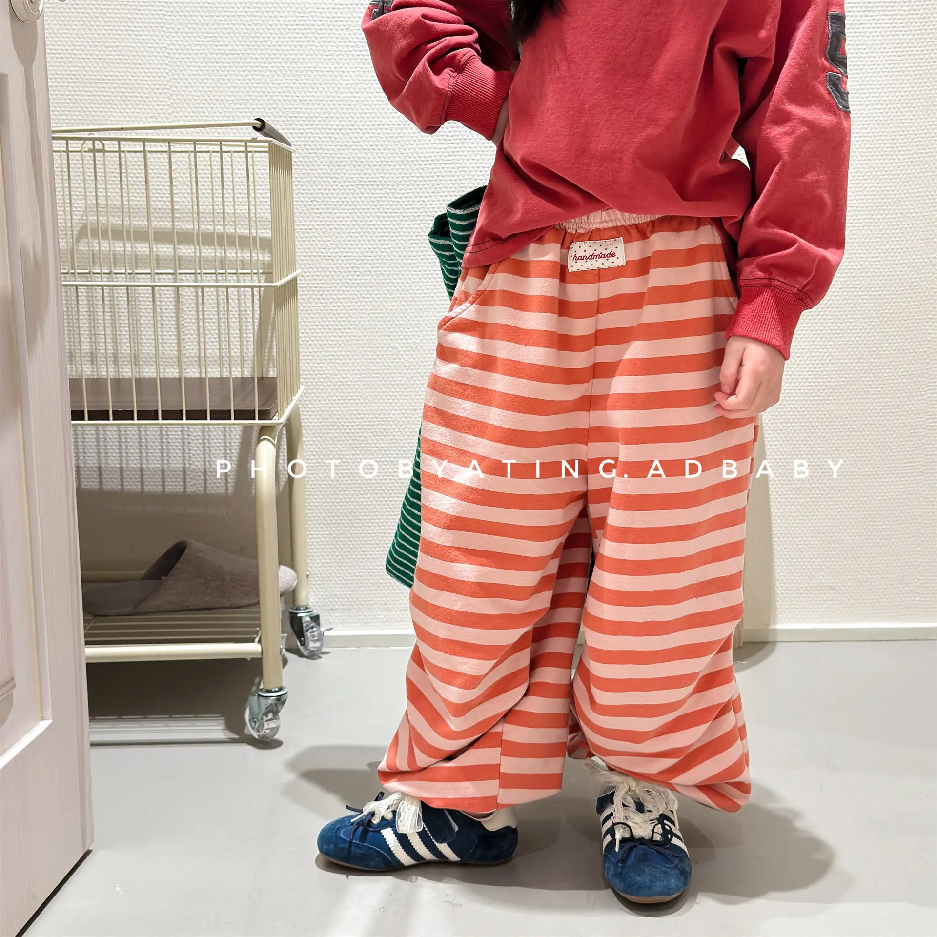 

2026 Spring Children's Clothing Spring New Children's Korean Spring Style Sanitary Pants for Boys and Girls Casual Pants