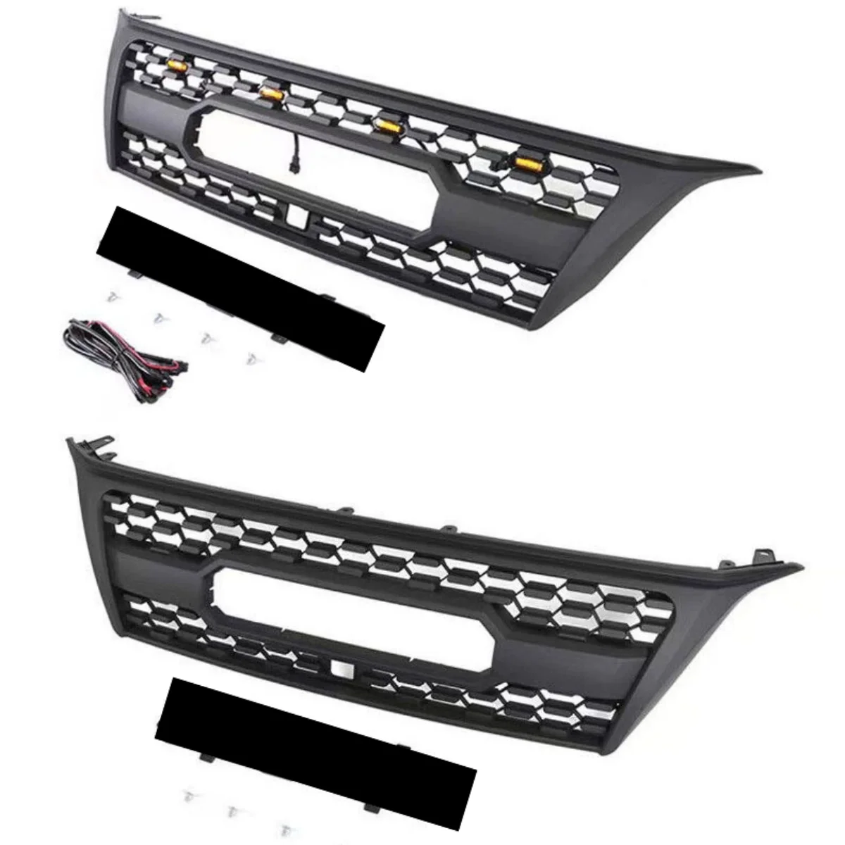 Car Front bumper Grill with lights For Lexus 10-13 GX470 Mask net Radiator Grille body Kit Car Accessories