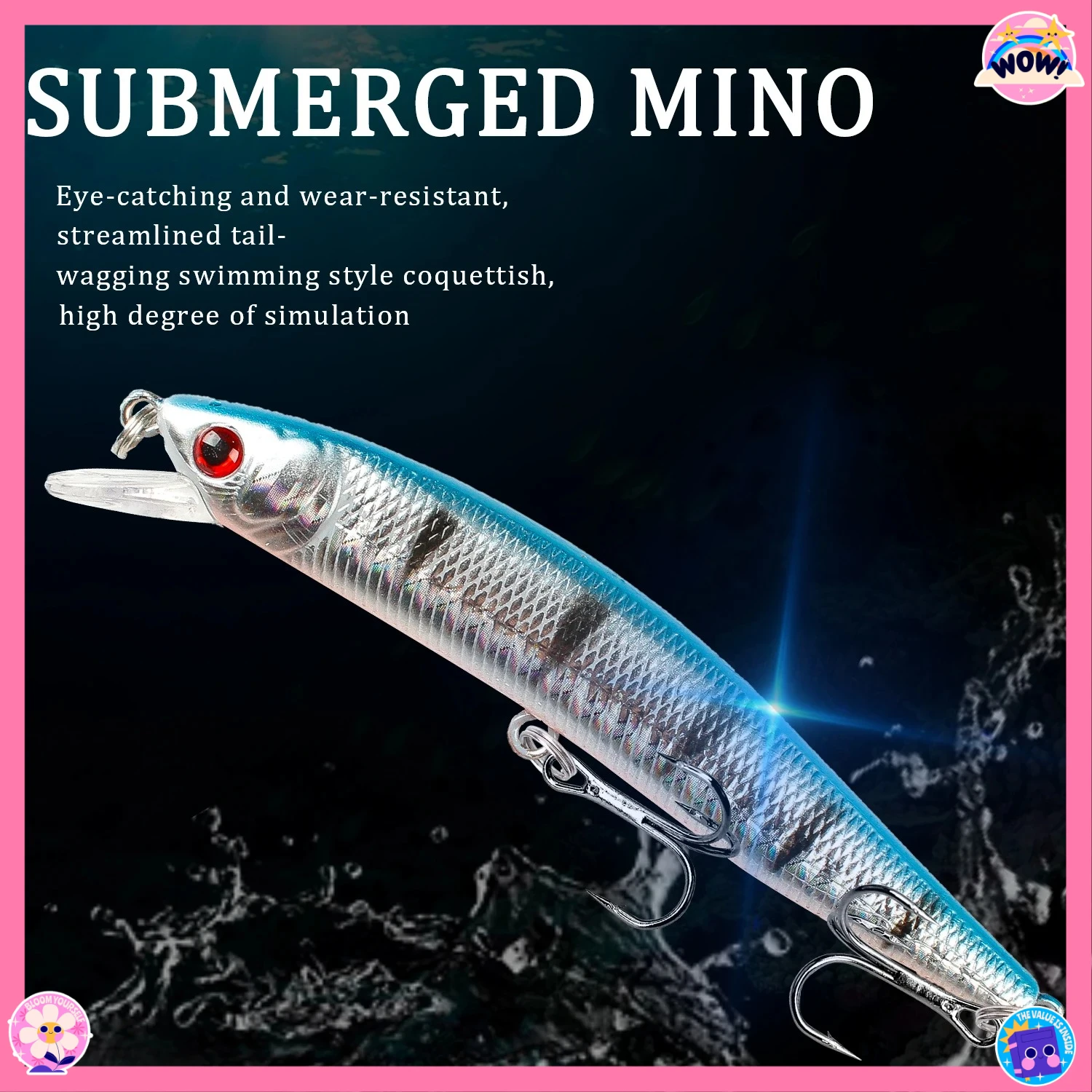 1 قطعة أسماك البلمة العائمة الصيد إغراء 10 سنتيمتر 8.3 جرام Isca البلاستيك الاصطناعي الطعم الثابت Wobblers كرانكبيت باس بايك Pesca صيد السمك