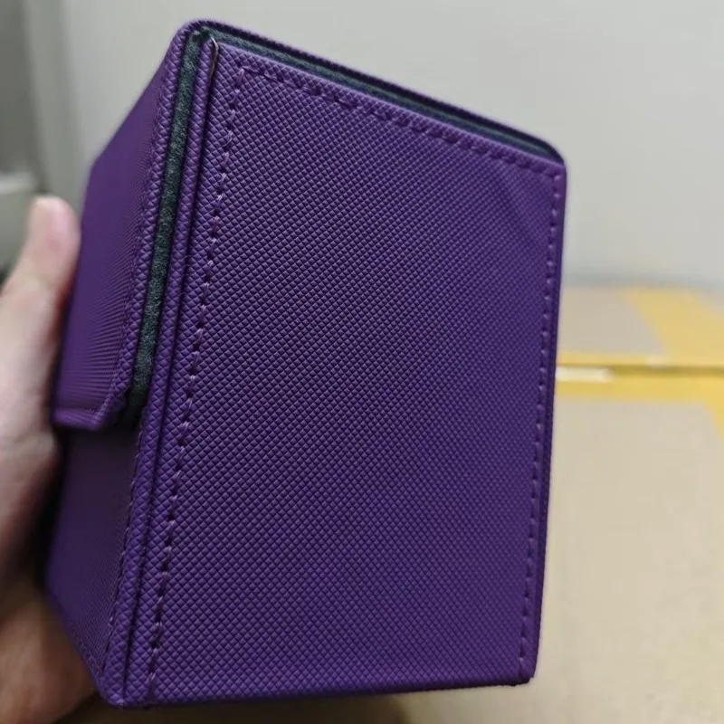 

80-100 Коробки для коллекционных карточек с вертикальной вставкой, магнитный кожаный чехол для хранения игровых карт, коробка для настольных игр для карт MTG CTG PTCG Yu-Gi-Oh