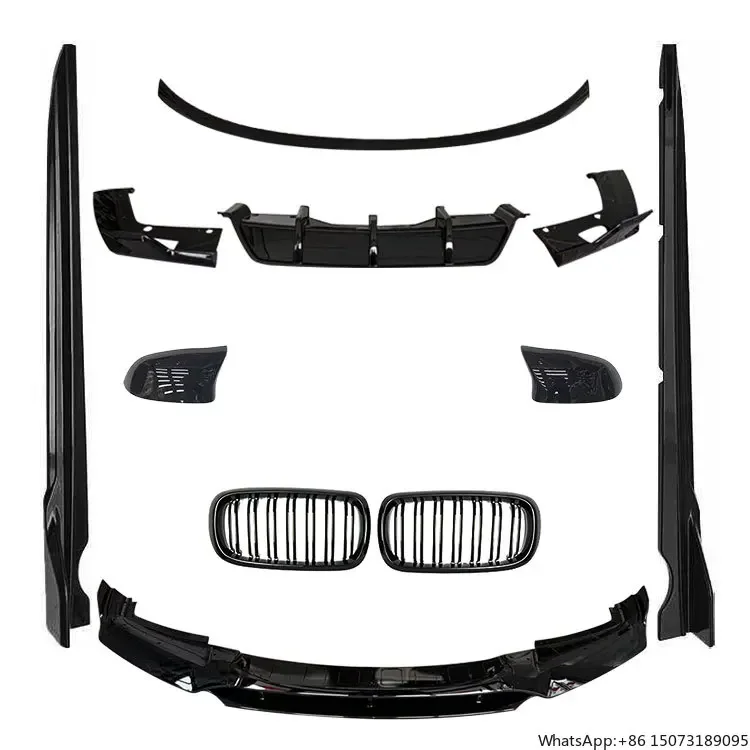 Car Conversion Bodykit for  X6 F16 Black  Kit Front Lip Rear Diffuser Spoiler Grille Mirror Cover 2013-2019
