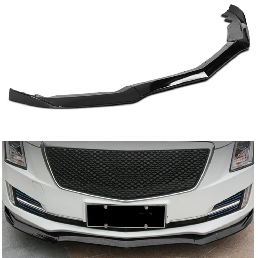 Front Bumper Spoiler Lip Splitter For Cadillac ATS 2015-2018