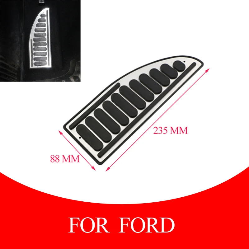 Car Foot Rest Pedals Plate Cover  For Jeep Compass For Ford Focus Fiesta Mondeo Escape S-Max C-Max Car Accesorios