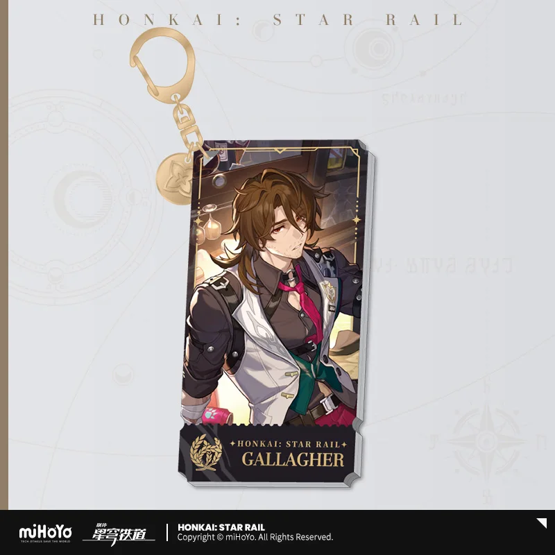 Presale Game Honkai: Star Rail Official Merchandise Abundance Paths Acrylic Pendant Gallagher Huohuo Lynx Luocha Bailu Natasha